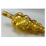 Amber Glass Grape Cluster Bottle