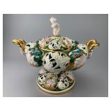 Capodimonte Porcelain Covered Centerpiece