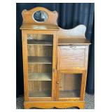 Oak Combination Secretary Bookcase