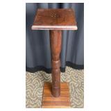 Turned Wood Display Pedestal