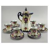 14-Pc. Japanese Porcelain Chocolate Service
