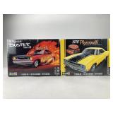 Two Revell 1:24 Plymouth Model Kits