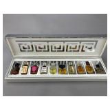 French Miniature Perfume Set, 10 Bottles
