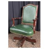 Green Upholstered Executive Swivel Chair