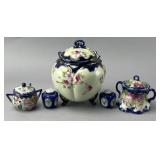 Ceramic Lidded Jar and Accessories