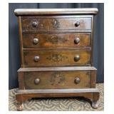 Victorian Marble-Top Four-Drawer Dresser
