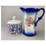 Ceramic Jar and Pitcher Set