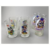 Six Disney Promotional Glasses