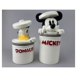 Disney Mickey & Donald Figural Canisters