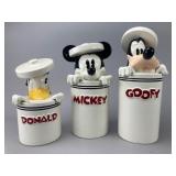 Disney Figural Character Canisters, Set of 3