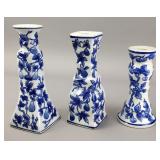 4 Vintage Ceramic Cottagecore Candle Holders