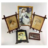 Five Framed Figural and Landscape Prints