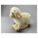 Steiff 686698 Lamb on Wheels