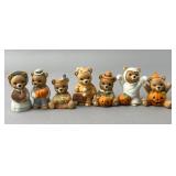 HOMCO Ceramic Bear Figurine Set