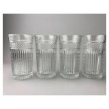 Prescut Pattern Glass Tumblers