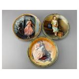 Three Norman Rockwell Knowles Plates