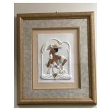 Signed Dimensional Fashion Portrait Relief