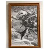Framed Winter Wildlife Print
