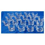 Set of 18 Hazel Atlas Orchard Crystal Glass Cups