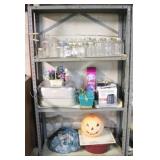 Metal Shelf with Contents