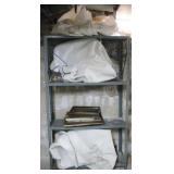 Metal Shelf with Contents