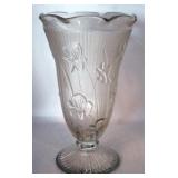 Iris & Herringbone 9" Glass Vase