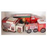 Lot of 3 Metal Storage Tins