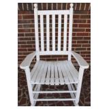 Painted Wood Rocker (Damaged Seat)
