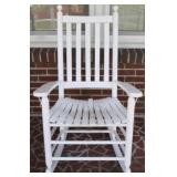 Painted Wood Rocker (Damaged Seat)