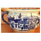 Blue/White Bowl with Handle