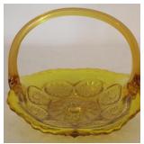 Amber Glass Basket