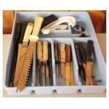 Tray Lot of Assorted Knives/Utensils
