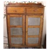 Punched Tin Front Pie Safe