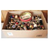 Box of Sewing Items (Mostly thread)
