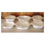 6 pc. Corningware Dishes with 4 Lids