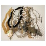 Lot of 18 Assorted Costume Jewelry Necklaces