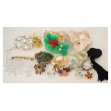 Lot of 20 Assorted Costume Jewelry Brooches