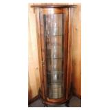 Chippendale Foot Round Glass Curio Cabinet