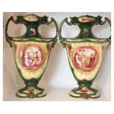 Pair of Royal Bohemian Urn Vases