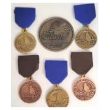 Assorted group medals