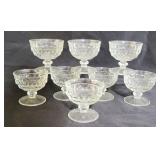 8 American Fostoria Sherbet Glasses