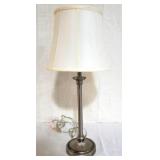 Silver Table Lamp - 27" tall