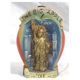 Jim Beam The Big Apple NY Bottle - 9" tall