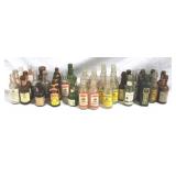 Lot of 44 Glass Nip Liqour Bottles