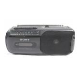 Sony AM/FM cassette radio model CFM-155