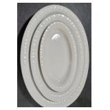 2 Corning oval platters
