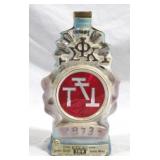 Jim Beam 1973 Phi Sigma Kappa Bottle - 11"