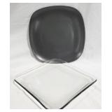 2 Serving Platters, 1 glass & 1 Ceramic