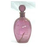 Ezra Brooks Pink Glass Bottle