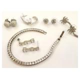 Group rhinestone jewelry